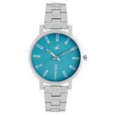 Fastrack, Women's  Watch Analog, Blue Dial Silver Stainless Steel Strap , 68010SM02